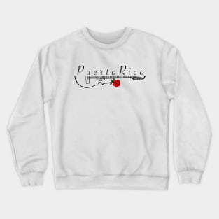 Puerto Rico Cuatro Flor de Maga Crewneck Sweatshirt